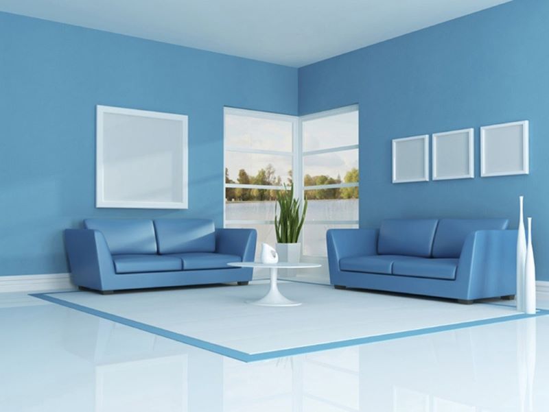 Màu xanh là một trong số những màu sơn tường được ưa chuộng nhất hiện nay