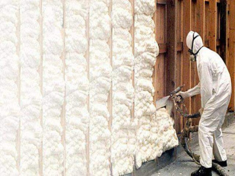 Vật liệu chống nóng cho tường nhà bằng cách phun Foam