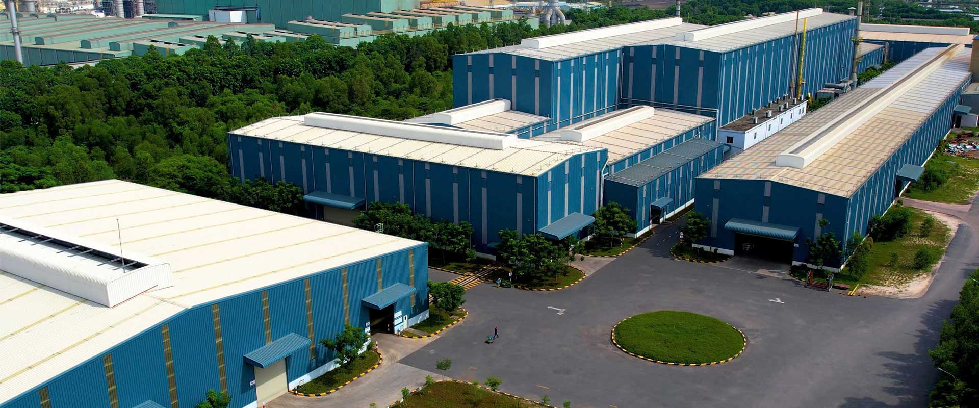 Toàn cảnh nhà máy trên cao