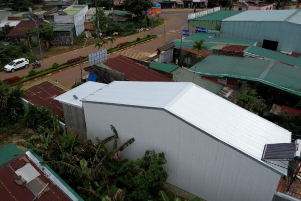 Tôn lạnh solar - nhà anh Vinh Lâm Đồng