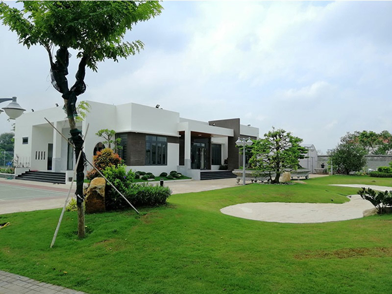 cách bố trí cây cảnh trước nhà