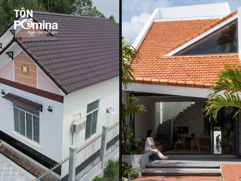 so sánh mái tôn giả ngói và mái ngói