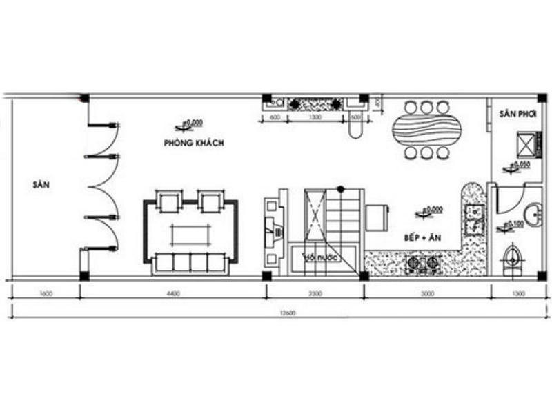 bản vẽ nhà cấp 4 gác lửng