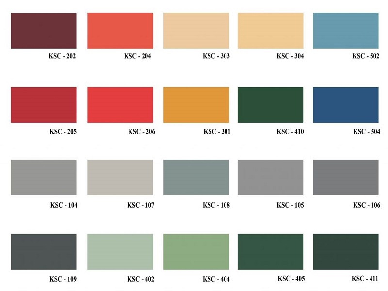 bảng màu tôn pomina