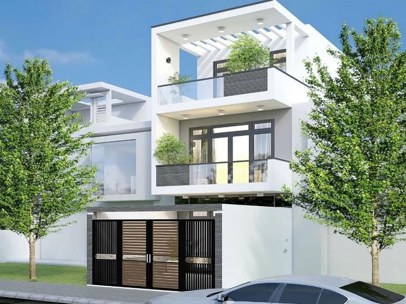 cách phối màu sơn mặt tiền nhà đẹp