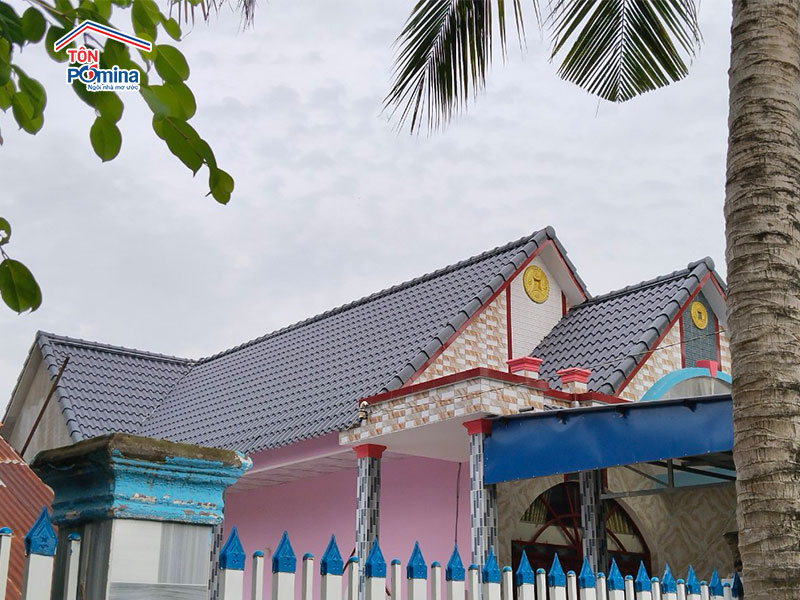 cách phối màu sơn tường ngoài trời