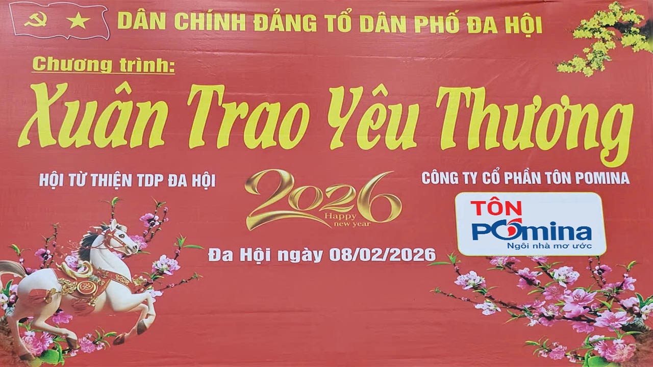 Xuân Trao Yêu Thương 2026 tại Đa Hội Bắc Ninh có sự đồng hành của Tôn Pomina