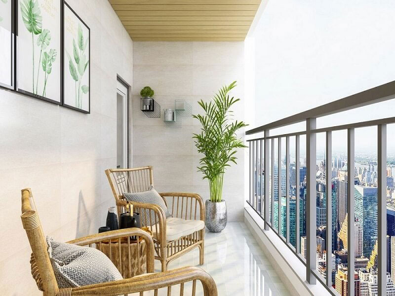 trang trí ban công chung cư