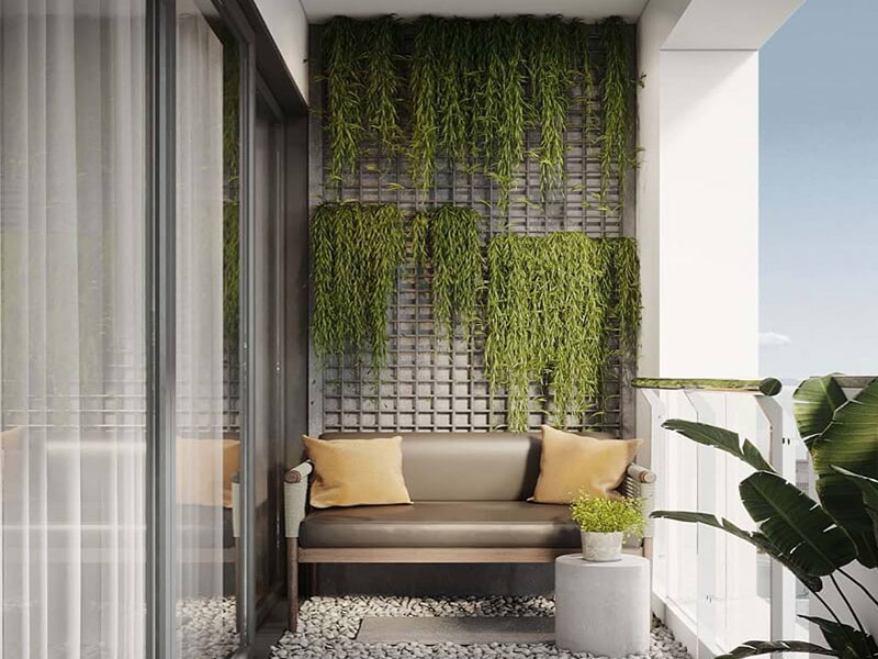 trang trí ban công chung cư