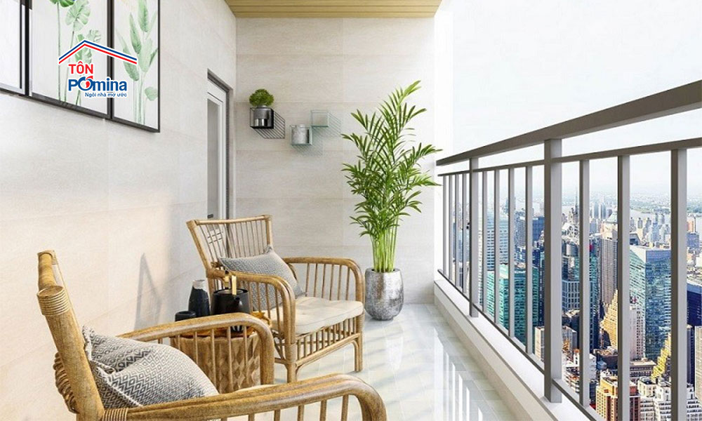 trang trí ban công chung cư
