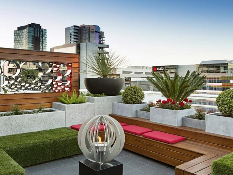 trang trí sân thượng nhỏ đẹp