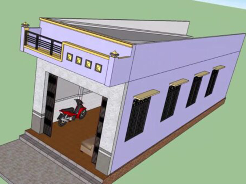 cách tính chi phí xây nhà cấp 4 mái tôn