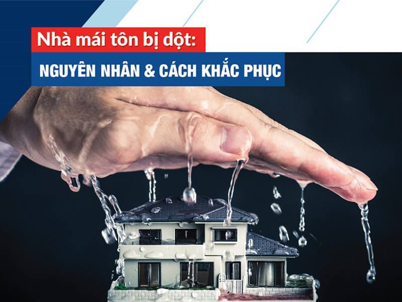 nhà mái tôn bị dột