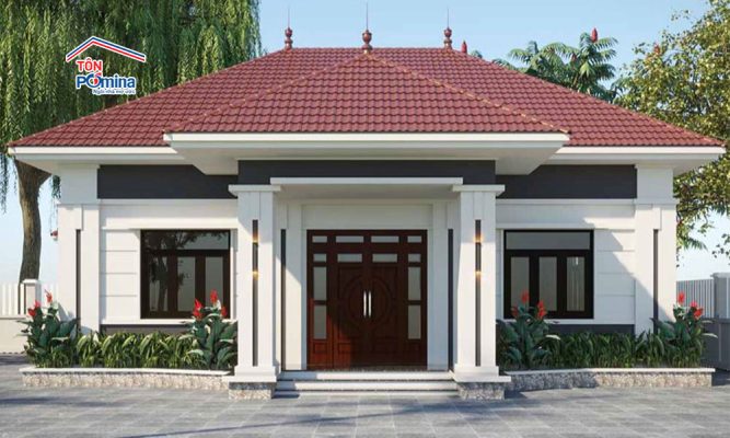 tôn giả ngói sóng truyền thống