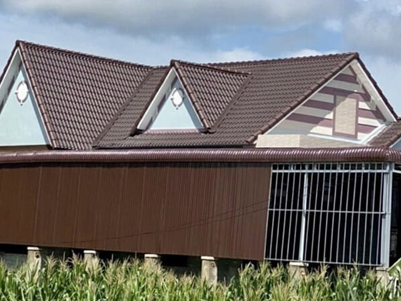 tôn lạnh màu nâu đất