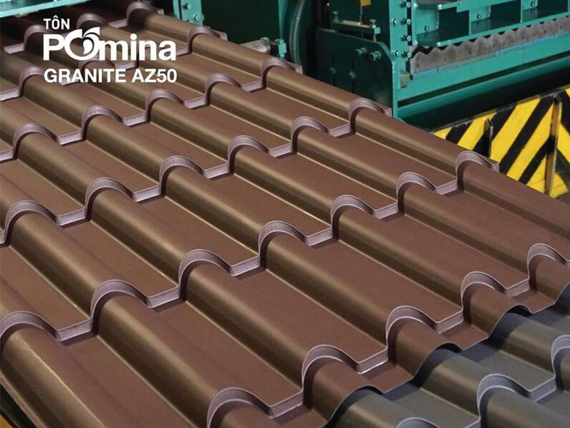 tôn lạnh màu nâu đất