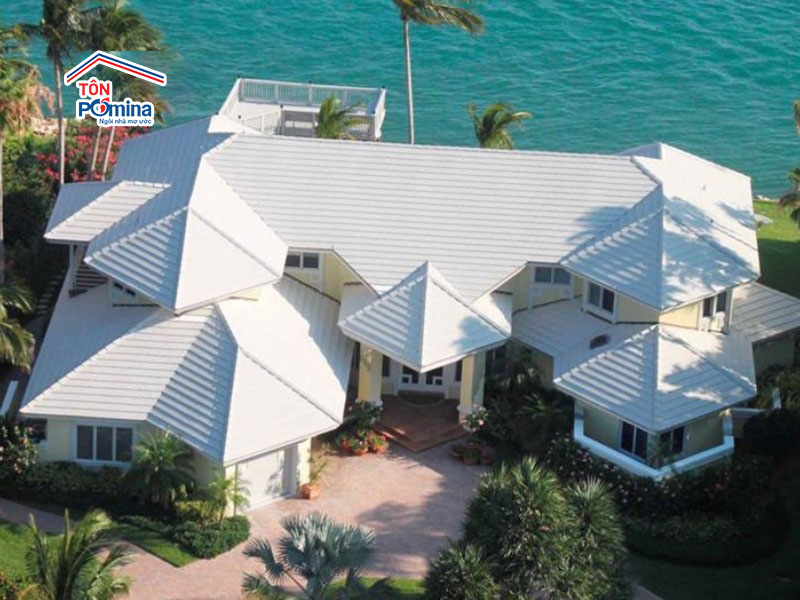 tôn lạnh màu trắng sữa