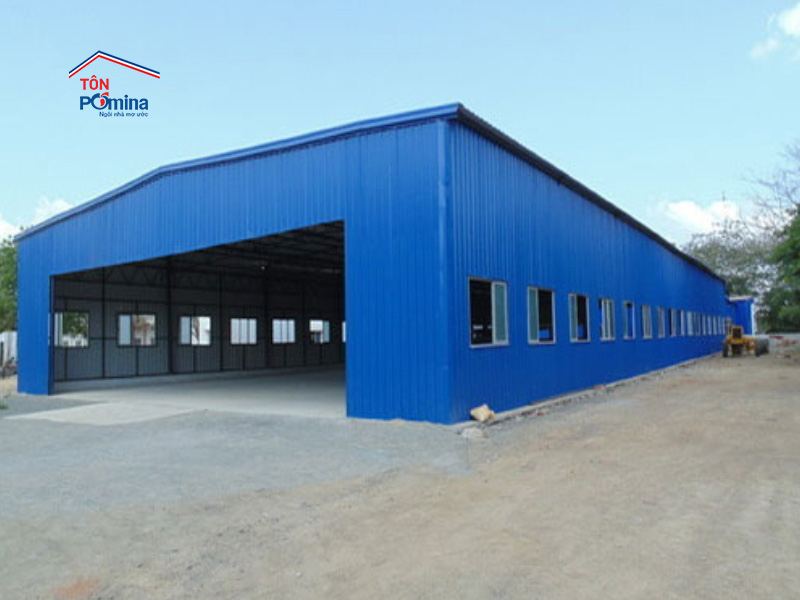 tôn lạnh màu xanh dương