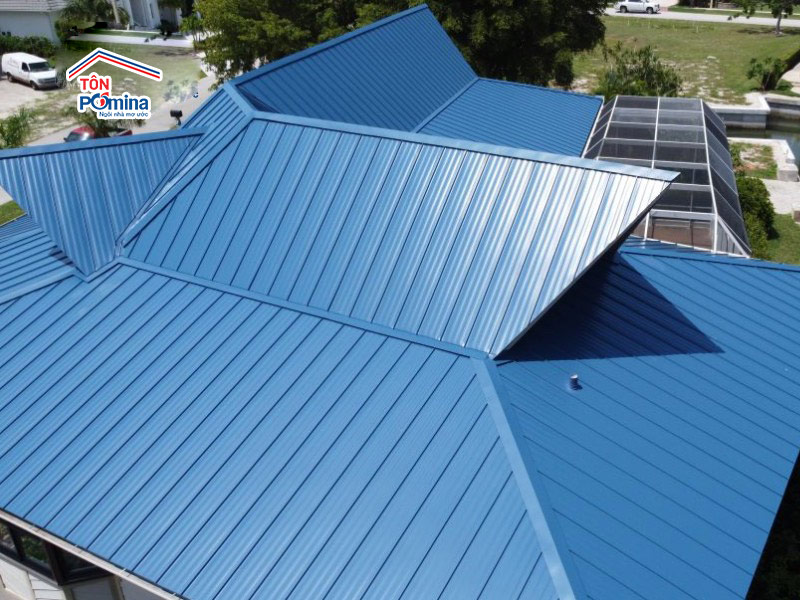 tôn lạnh màu xanh dương