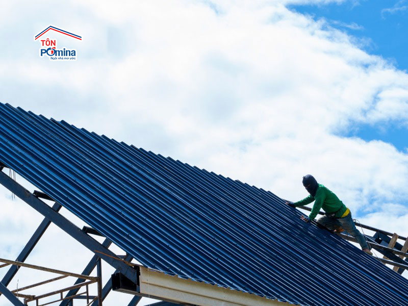 tôn lạnh màu xanh dương