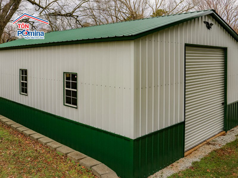 tôn lạnh màu xanh rêu