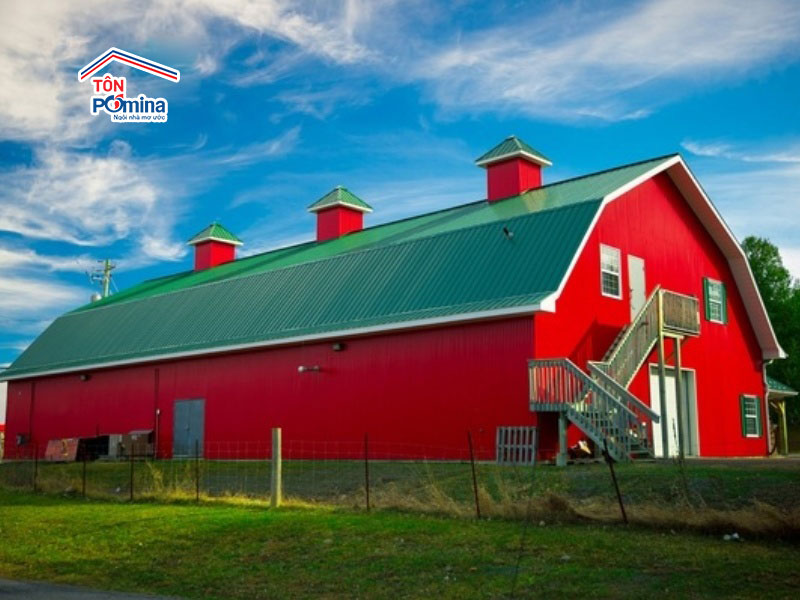 tôn lạnh màu xanh rêu