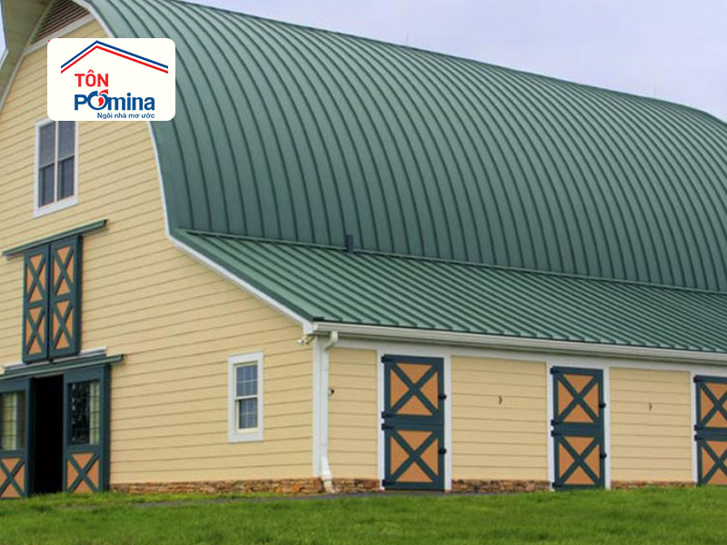 tôn lạnh màu xanh rêu