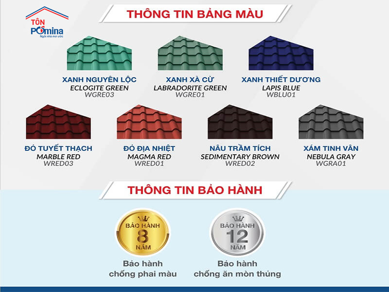 tôn lạnh màu granite