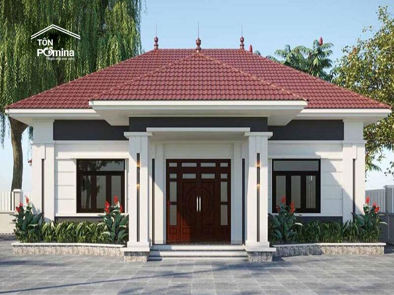 tôn giả ngói màu đỏ đậm