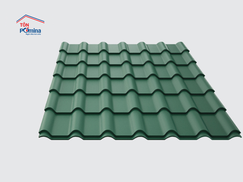 tôn giả ngói màu xanh rêu