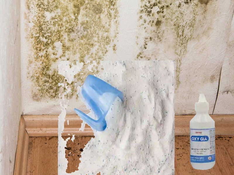 xử lý tường nhà bị ẩm mốc